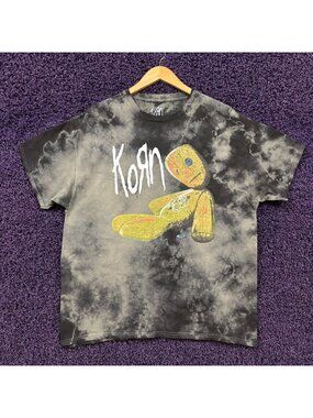 Korn Issues Album Cover Oversized Band Tie-Dye T-Shirt S/M